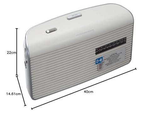 Grundig Music 60, empfangsstarkes Radio im modernen Design, white/silver