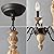 Cawabien French Country Chandelier-Farmhouse Chandeliers for Dining Room 6 Lights Fixture Rust Imitation Wood Finish for Living Room, Bedroom, Kitchen, Stairway, Bathroom (Dia 23.3”)
