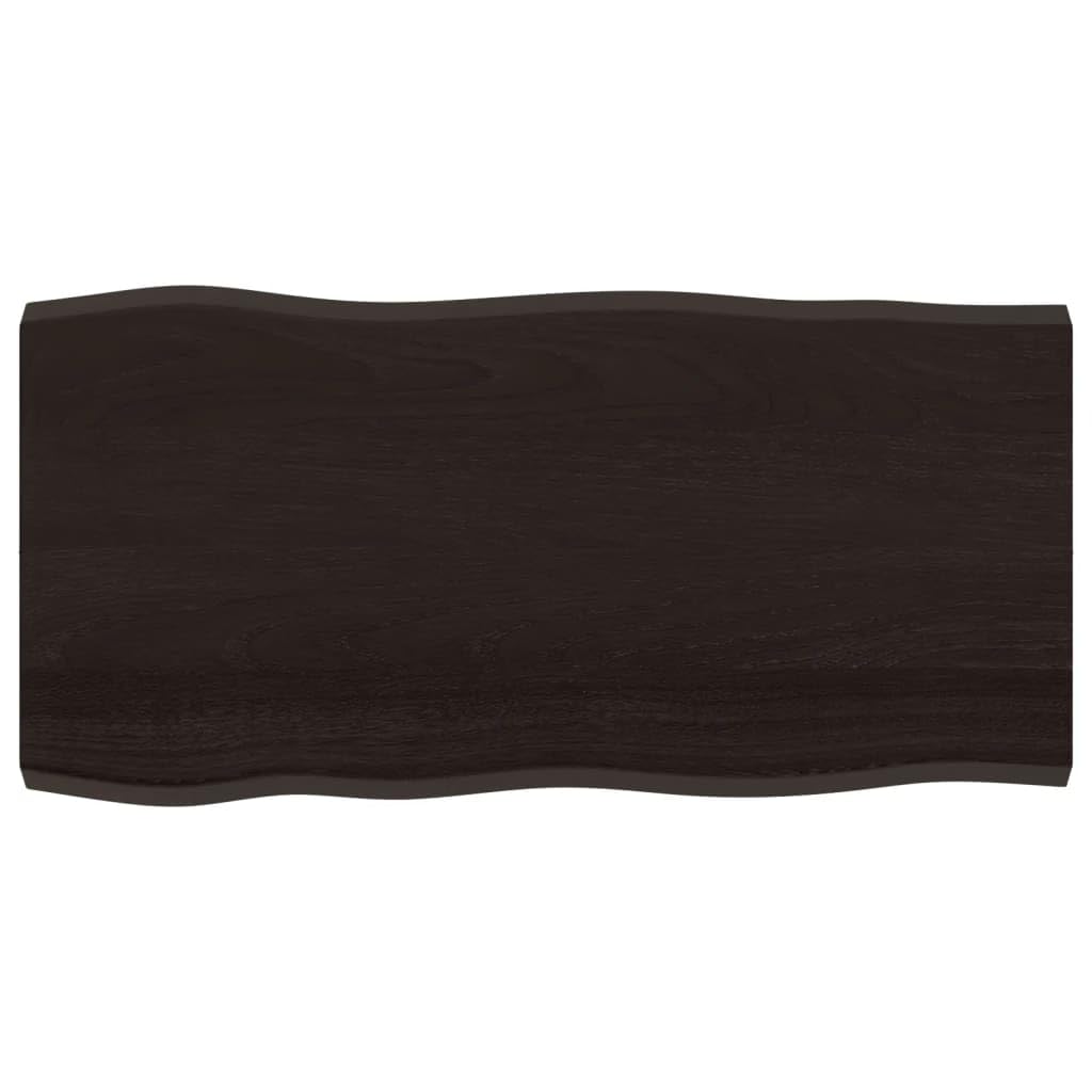 vidaXL Tablero de Mesa, Superficie de Estantería, Balda de Repuesto Reemplazo, Tablero de Bricolaje Comedor, Madera Tratada Borde Vivo Marrón