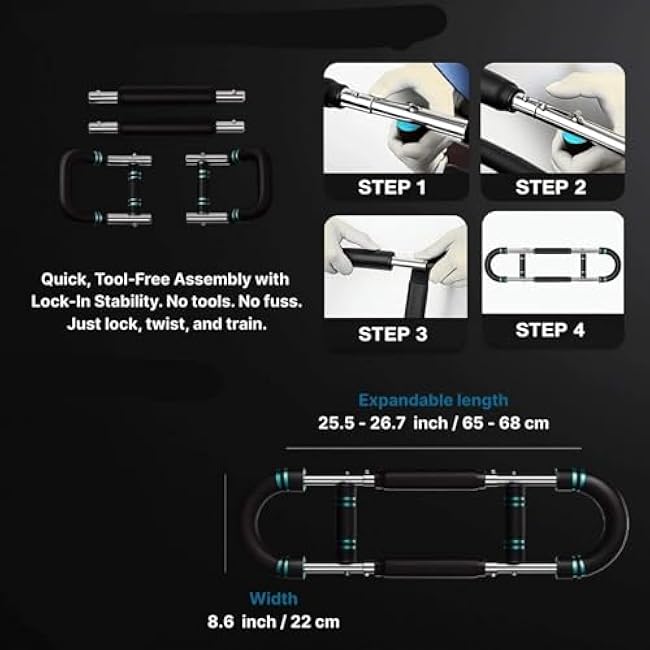 Ollivie Arm Trainer, 2025 New Generation Chesttrainer, Clingman Crush Chest Trainer, Crush Arm Trainer, 60-110lb Chest Workout Equipment, Portable Detachable, Chest Clip Muscle