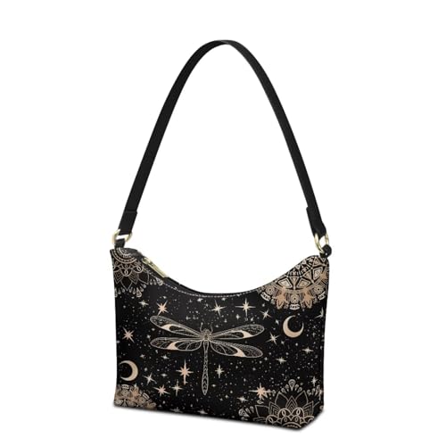 Image of Handbag for Women Leather Underam Shoulder Bag with Zipper Fashion Work Purse Waterproof Travel Wallet