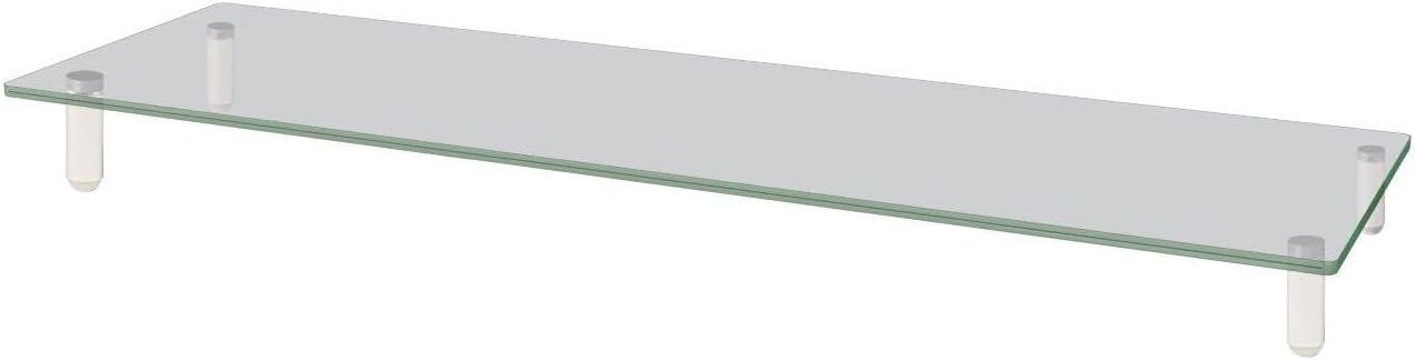 Amazon.com: Kantek Extra-Wide Glass Monitor Riser with 8mm Tempered ...