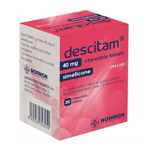 Descitam Simeticone 40 mg Chewable Tablets 30-Count