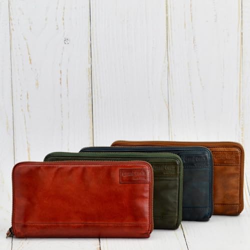 Genuine Italian Leather Wallet for Women with Zipper, Summer Wallets for Women, Vegetable Tanned Leather, Made In Italy (Forest Green)4