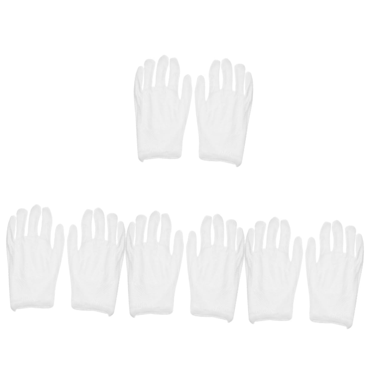 ULTECHNOVO 4sets Cotton Men's Work Gloves Grip for Coin Jewelry Inspection Safety 6pairs*4