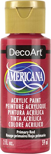 Image of DecoArt Americana Acrylic Paint, 2-Ounce, Primary Red