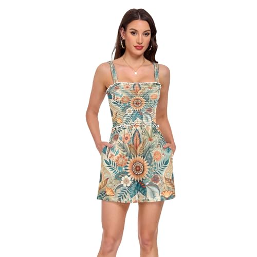 Barboteuse femme bohème chic idéale pour un look été décontracté et fleuri