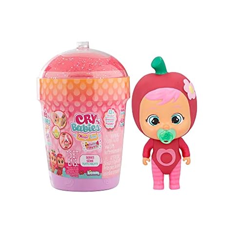 Cry Babies Magic Tears Tutti Frutti House - Surprise Mini Collectible Scented Dolls with Real Tears and 9 Accesories, Figures & Doll for Kids 3 Years and Up Cover
