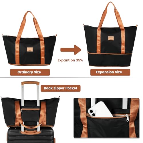 Image of 4-Piece Luggage Sets 16 inch20 inch24 inch28 inch,Suitcases with Double Spinner Wheels and TSA Lock,Hardcase 6 set Luggage with Underseat Duffel Bag