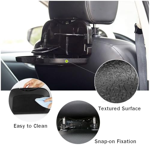 Bandeja organizadora plegable con portavasos para carro miniatura 4