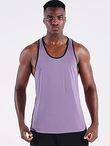 Image of NELEUS Men's 3 Pack Dry Fit Y-Back Muscle Tank Workout Gym Shirt