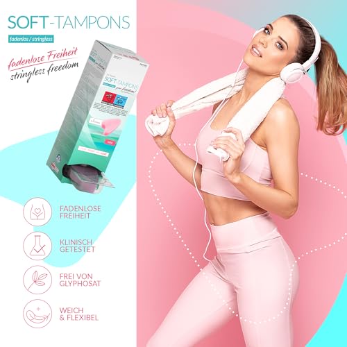 JOYDIVISION Soft-Tampons mini | 10 Stück | fadenlose Tampons Für Sport, Schwim Men & Spa | Men struationsschwämmchen ultra soft | leichtes Einführen & Entfernen | Mini Softtampon Ohne Faden