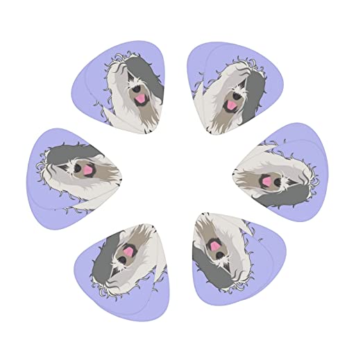 Old English Sheepdog Lot de 12 médiators fins et épais pour guitares acoustiques électriques et basses - Les Beatles, Paul McCartney, John Lennon, RIngo Starr, George Harrison Old English Sheepdog Lot de 12 médiators fins et épais pour guitares acoustiques électriques et basses – Image 3