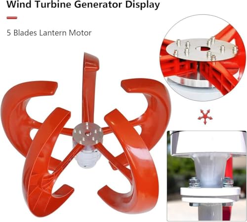 Kit generatore Eolico con regolatore di Carica, generatore di Turbine Verticali, apparecchiature elettriche per energia, generatore Eolico da 9000 W, Kit generatore Eolico da 12 V/24 V con r