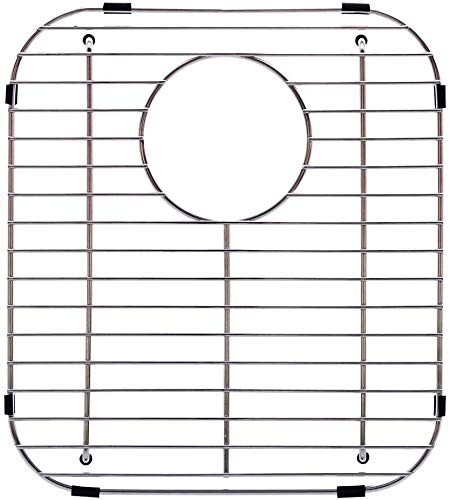 INDIAN DECOR 31180 13.1 x 11.6-inch Double Bowl Sink Protection Grid in Stainless Steel with Rear Drain - Stainless Steel - Chrome (B08RCPRK54) Amazon Price History, Amazon Price Tracker
