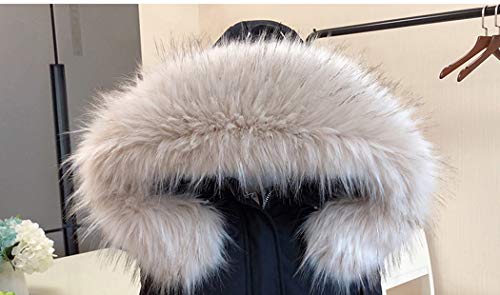 Faux Fur Collar Scarf Hood Trim Neck Warmer for Winter Coat Jacket Parka2