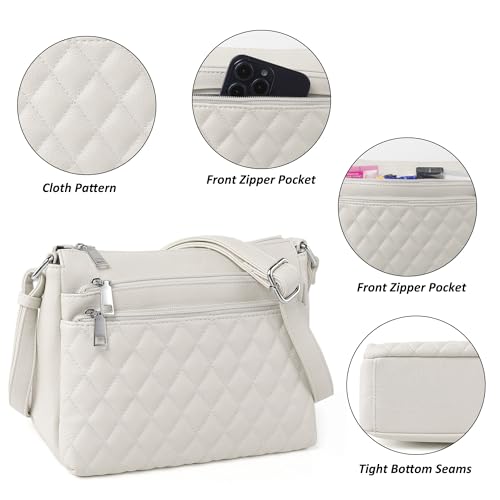 Image of TANTOMI Medium Crossbody Bags for Women Handbag PU Leather Purses for Women