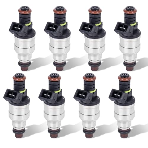 EVERESTWAY 24LB Fuel Injector Replaces 0280150947 Compatible with Ford F150 F250 F350 E150 E250 E350 Mustang Expedition 7.5L EV1-Set of 8