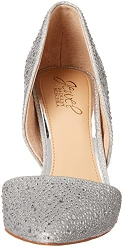 Jewel Badgley Mischka womens Justise Pump, Silver, 8.5 US | Image 1