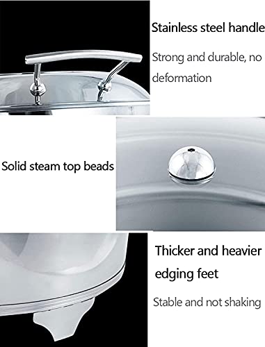 LIRONGXILY Warmhaltebehälter Essen, Buffetwärmer, Chafing-Tellerbuffet-Set, 13l rechteckiger Buffet-Server Catering… – Bild 4