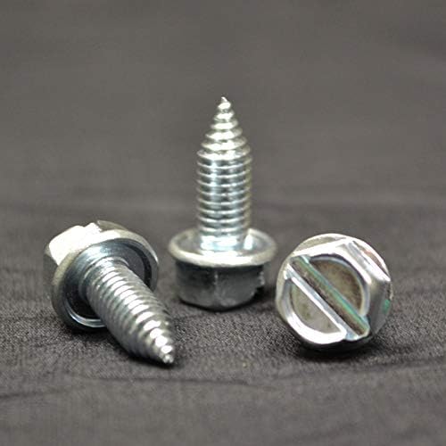 auveco PRODUCTS License Plate Screws Slotted Hex Head 6