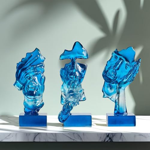 Set de 3 Estatuas Pensador Abstracto para Decoración miniatura 2