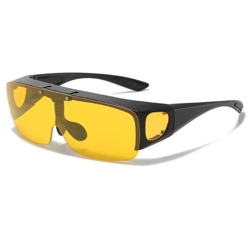 Okulary przeciwsłoneczne męskie Outdoor Sports Cycling Okulary przeciwsłoneczne Designer Popularne okulary, czarno-żółte