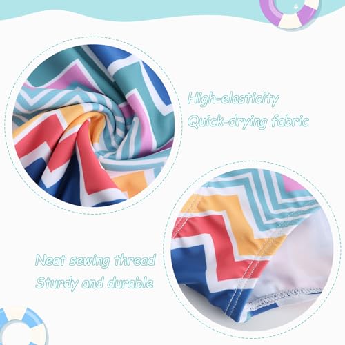 Image of Girls One Piece Swimsuits Tie Dye Bathing Suit Hawaiian Summer Swimwear for Girls 3-16 Years
