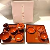 明治神宮 朱盆 漆器 食器セット お食い初め 祝膳 お盆