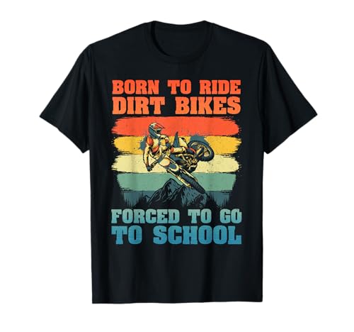 Funny Dirt Bike Art for Boys Girls Motocross Dirt Bike Rider T-Shirt