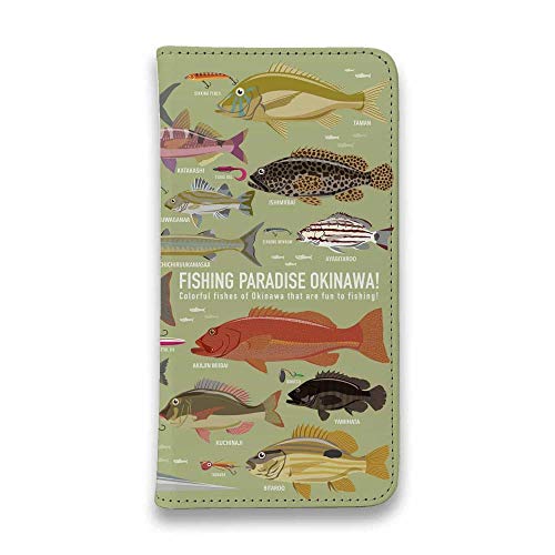 AnglersLife FISHING PARADAISE OKINAWA! �O���[�� Galaxy S26+ SC-52G �ƌ݊������� �X�}�z�P�[�X �蒠�^ �x���g�Ȃ� �}�O�l�b�g�Ȃ� �X�^���h �J�[�h���[ �X�}�z�J�o�[