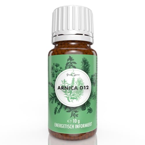 Green Spirit Arnica D12 Streukügelchen | 10 g mit Arnika in D12 - Vorratspackung mit 10 g