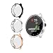 TenCloud for Garmin Vivoactive 3 Watch Replacement TPU Protective Cases Armor Rugged Cover Sleeves Shock-Proof/Scratch-Resistant (Not Fit Vivoactive 3 Music Version) (Black&Silver&Sakura)