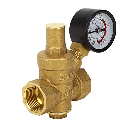 Water Pressure Regulator Valve, DN20 Brass Adjustable Water Control