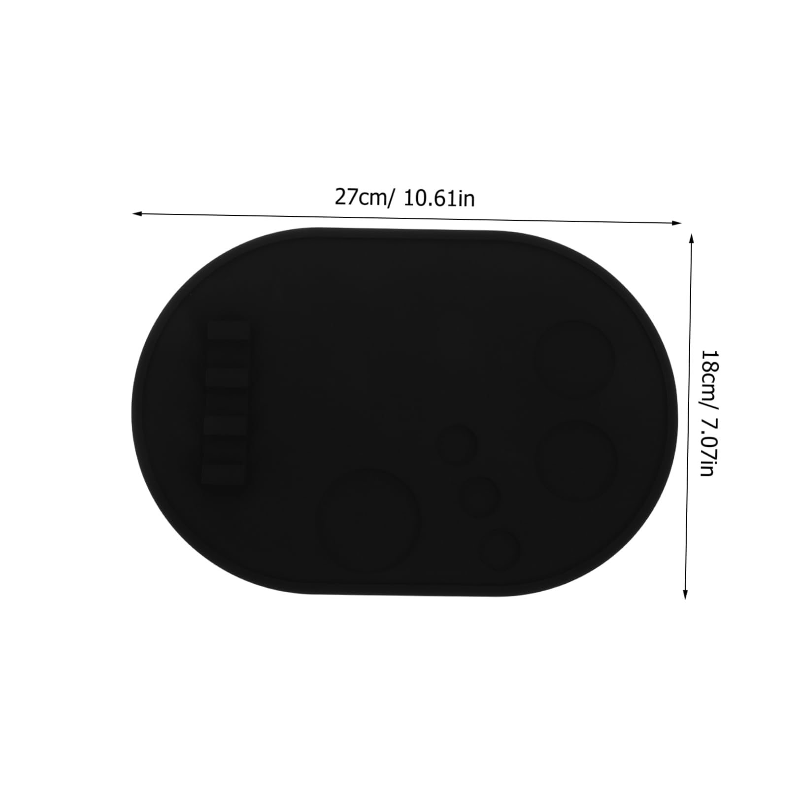 NOLITOY Silicone Makeup Palette Palette Makeup Mat Holder Brush Travel Tint Manicure Nail Mixing Plate Art