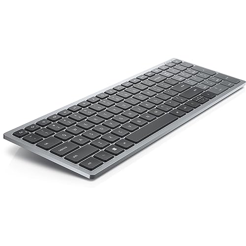 Dell KB740 Clavier compact dispositif sans fil 2.4 GHz Bluetooth 5.0 QWERTZ Allemand titan avec Service d'échange avancé le jour ouvrable suivant - vue 3