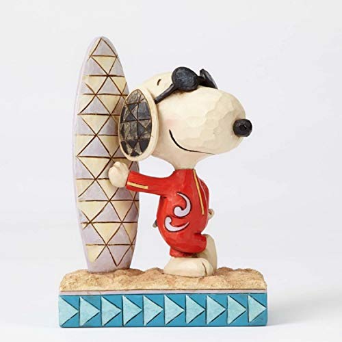 Peanuts by Jim Shore Joe Cool Snoopy with Surfboard