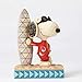 Peanuts by Jim Shore Joe Cool Snoopy with Surfboard