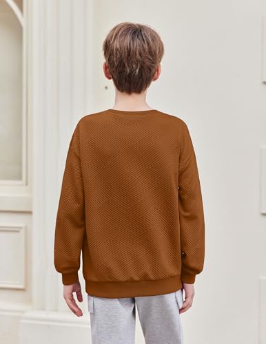 Arshiner Boys Sweatshirts Long Sleeve Crewneck Pullover Sweater Kids Fashion Fall Winter Clothes Size 6-14 Years4