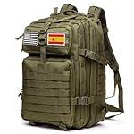GUJOIN Mochila Tática 50 Litros con Sistema Molle ...: 1.Gran Capacidad: con una capacidad de 50 litros, esta mochila táctica ofrece amplio espacio para llevar todo lo que necesites en tus actividades al aire libre. 2.Diseño Táctico: diseñada para la durabilidad y la funcionalidad, esta mochila táctica e...