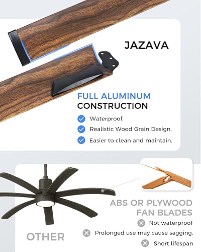 Image of 84 Inch Industrial Ceiling Fan with Light, Large Design with 8 Aluminum Blades, Compatible with Alexa, 6-Speed Reversible DC Motor, 3 Color Temperature Options - ZCCF04WD-84