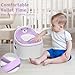 3-in-1 Potty Training Toilet, Portable Potty, Potty Training Seat and Toddler Step Stool, Easy Setup and Clean, Anti-Slip Toddler Potty Trainer for Boy Girl,Lavender