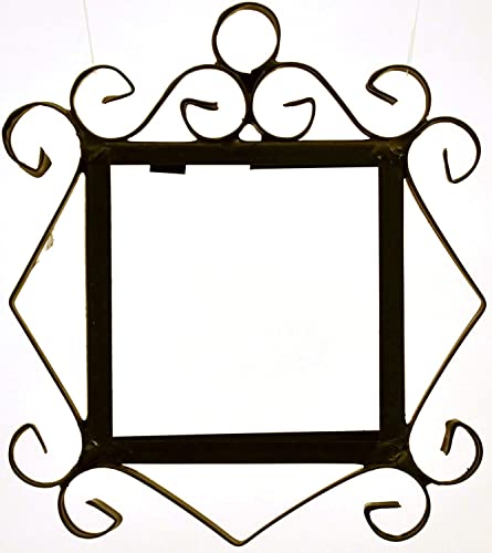 Azulejos de cerámica para números de casa y marcos, diseño de playa española, tamaño 15 cm x 15 cm (marco de 2 azulejos)