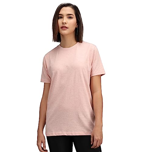 Image of Sleepynuts Women Boyfriend Plain Round Neck Half Sleeve T-Shirt