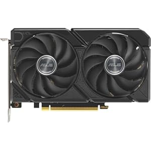ASUS Dual AMD Radeon RX 9060, 8G GDDR6 Grafikkarte, 128 Bit, PCIe 5.0, 1 HDMI 2.1, 2 DisplayPort 2.1, 2.5 Design, Axial-Tech Lüfter, 0db Technologie, GPU Tweak III, schwarz, DUAL-RX9060-8G