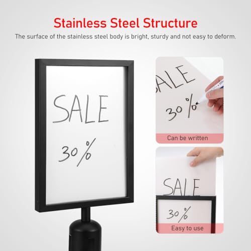 Support de panneau en acier inoxydable STOBOK structure durable 17.32" - 6