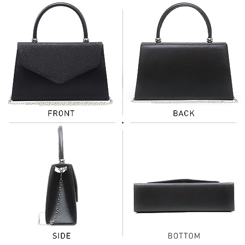 Dasein KC-EHD-90924-BK-NEW Women'S Evening Bags Formal Party Clutches Wedding Purses Cocktail Prom Handbags thumb #2