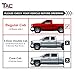 TAC Side Steps Fit 1999-2018 Chevy Silverado/GMC Sierra 1500 Regular Cab|1999-2019 Silverado/Sierra 2500/3500 Regular Cab (Exclude C/K Classic)(Body Mount) 3