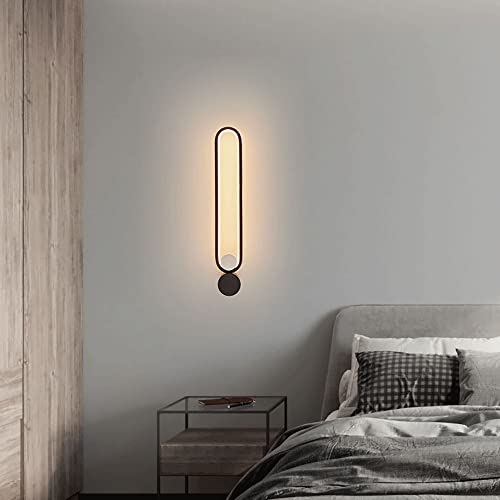 Aplique de pared de metal lineal LED moderno de 9W con diseño circular 4