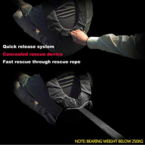 Yakeda Quick Release Military Tactical Outdoor Vest For Men (Black-A) #TOP5